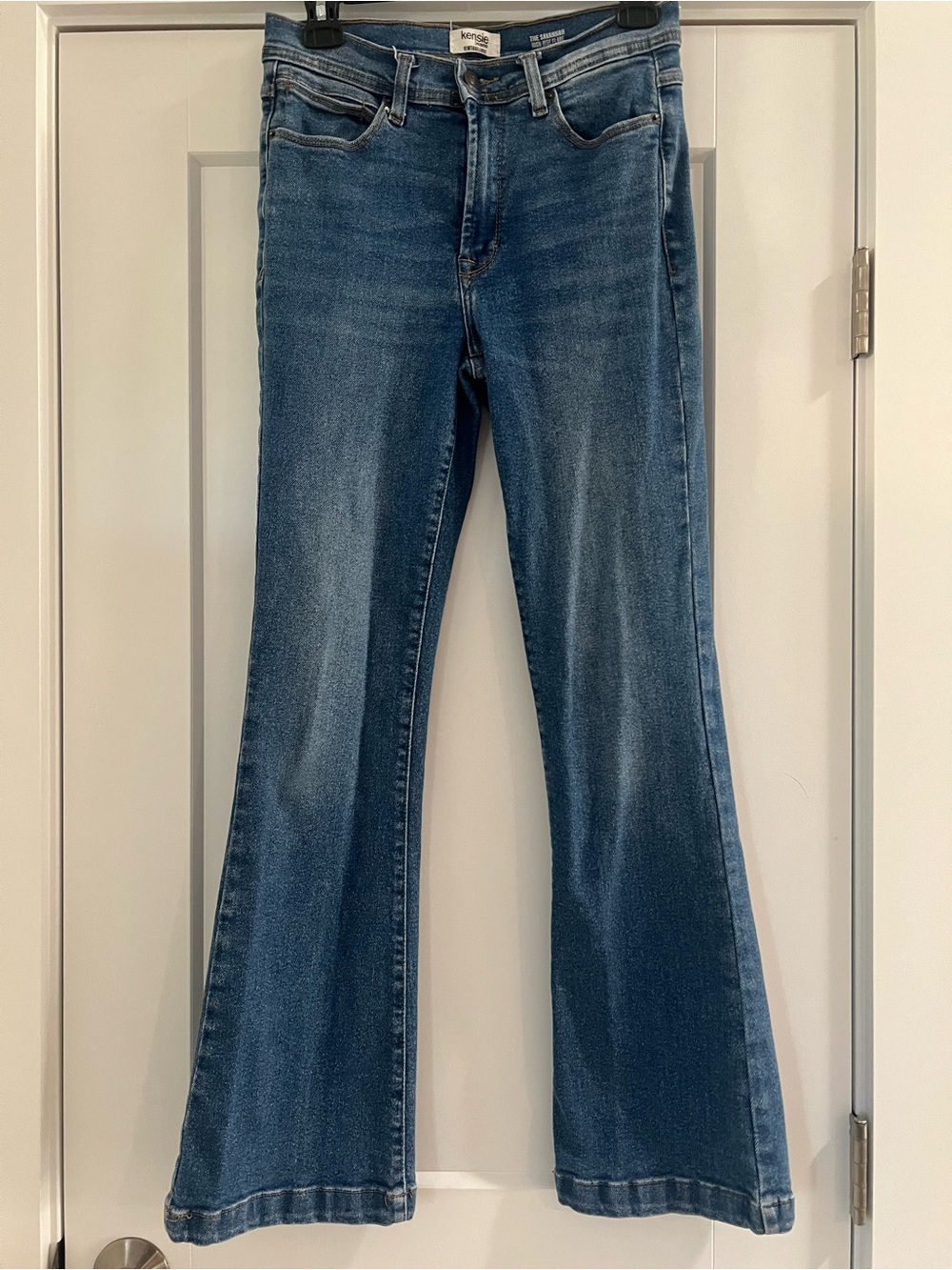 kenzie Blue Flare Wide-Leg Jeans